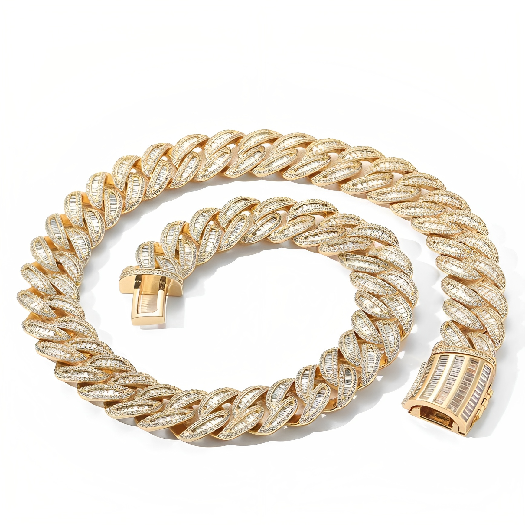 HIllenic GOLD 15/20mm Miami Buckle Chain