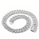 HIllenic Silver 15/20mm Miami Buckle Chain