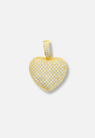 Hillenic Gold Iced Bubble Heart Pendant