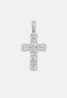 Hillenic Silver Iced Mixed Cross Pendant, absolute best seller in hip hop jewelry industry