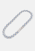 Hillenic 10mm Aquamarine Cuban Link Chain