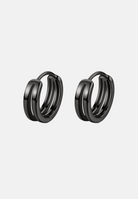 Hillenic Onyx 925 Plain Earrings Pair 