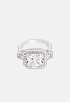 Hillenic Silver Cubic Zircon Ring