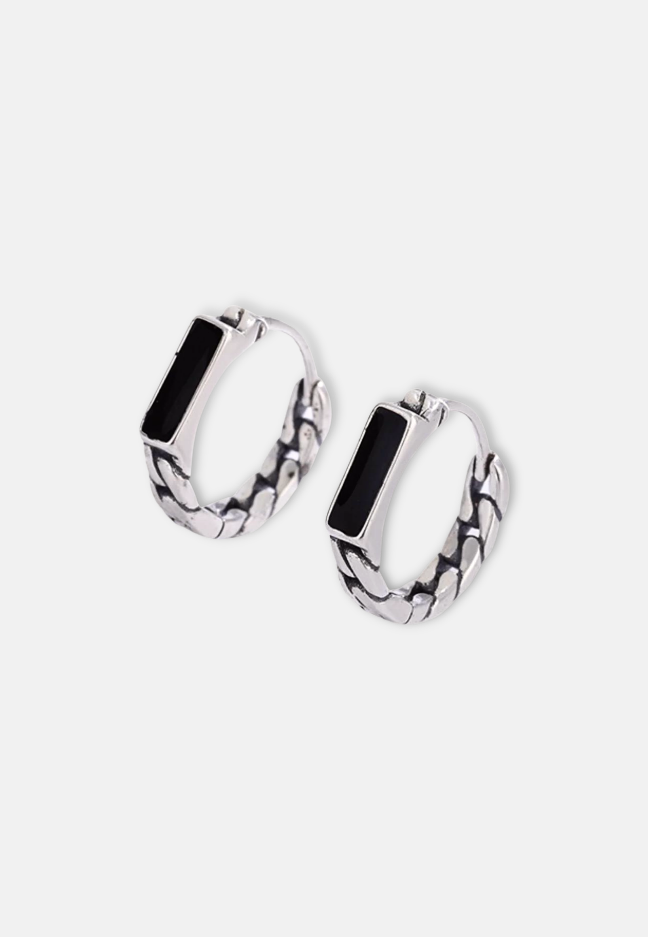Hillenic Index Onyx Earrings