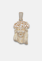 Hillenic 18K Gold Premium Jesus Head Pendant