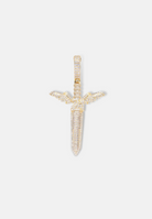 Hillenic Gold Angel Sword Pendant