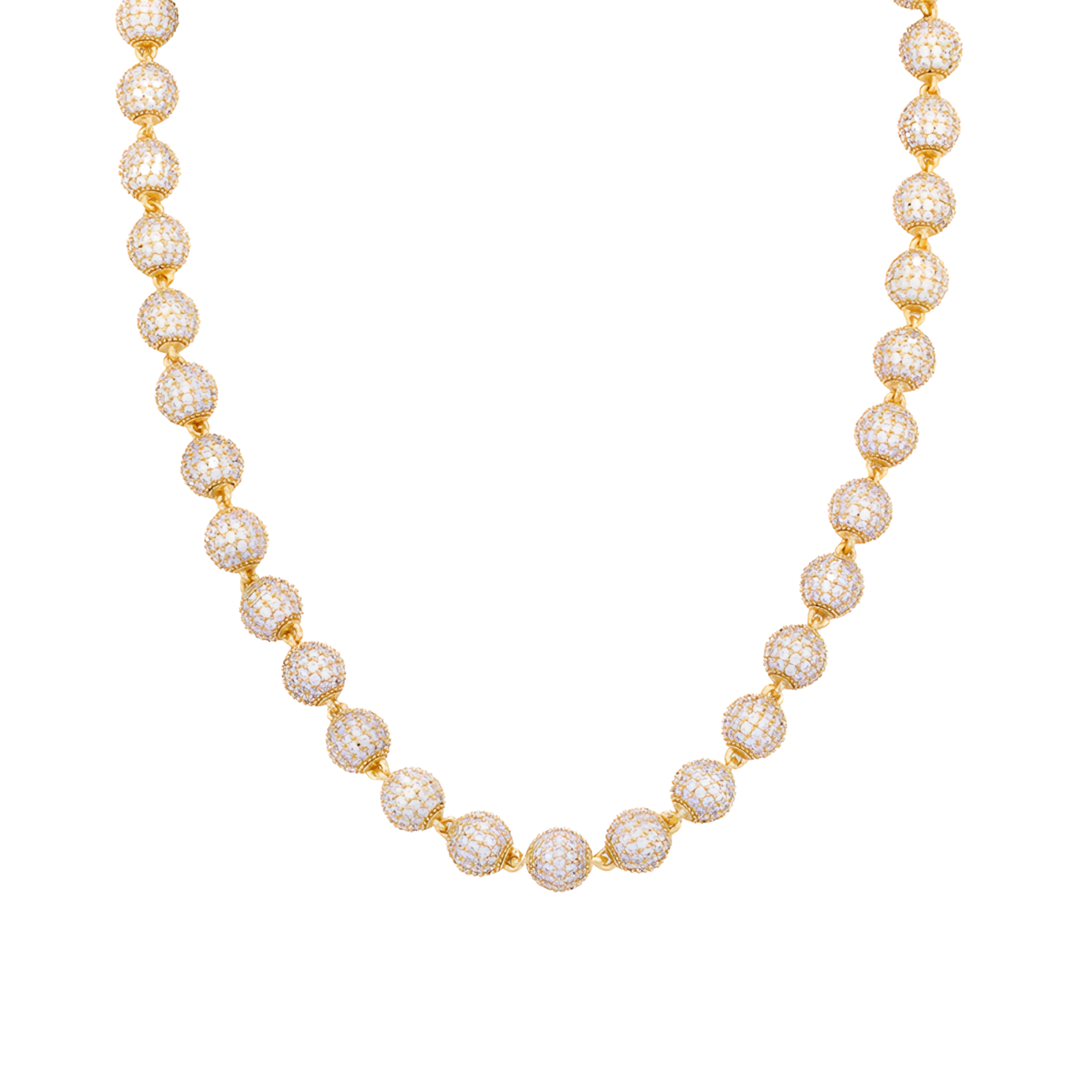 Hillenic 18K Gold Iced Bead Chain 