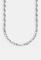 9mm Square Cuban Chain - Silver