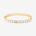 Hillenic Classic Gold Tennis Bracelet, width: 3mm, 4mm, 5mm