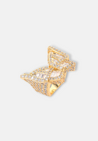 Hillenic Gold Butterfly Zircon Ring