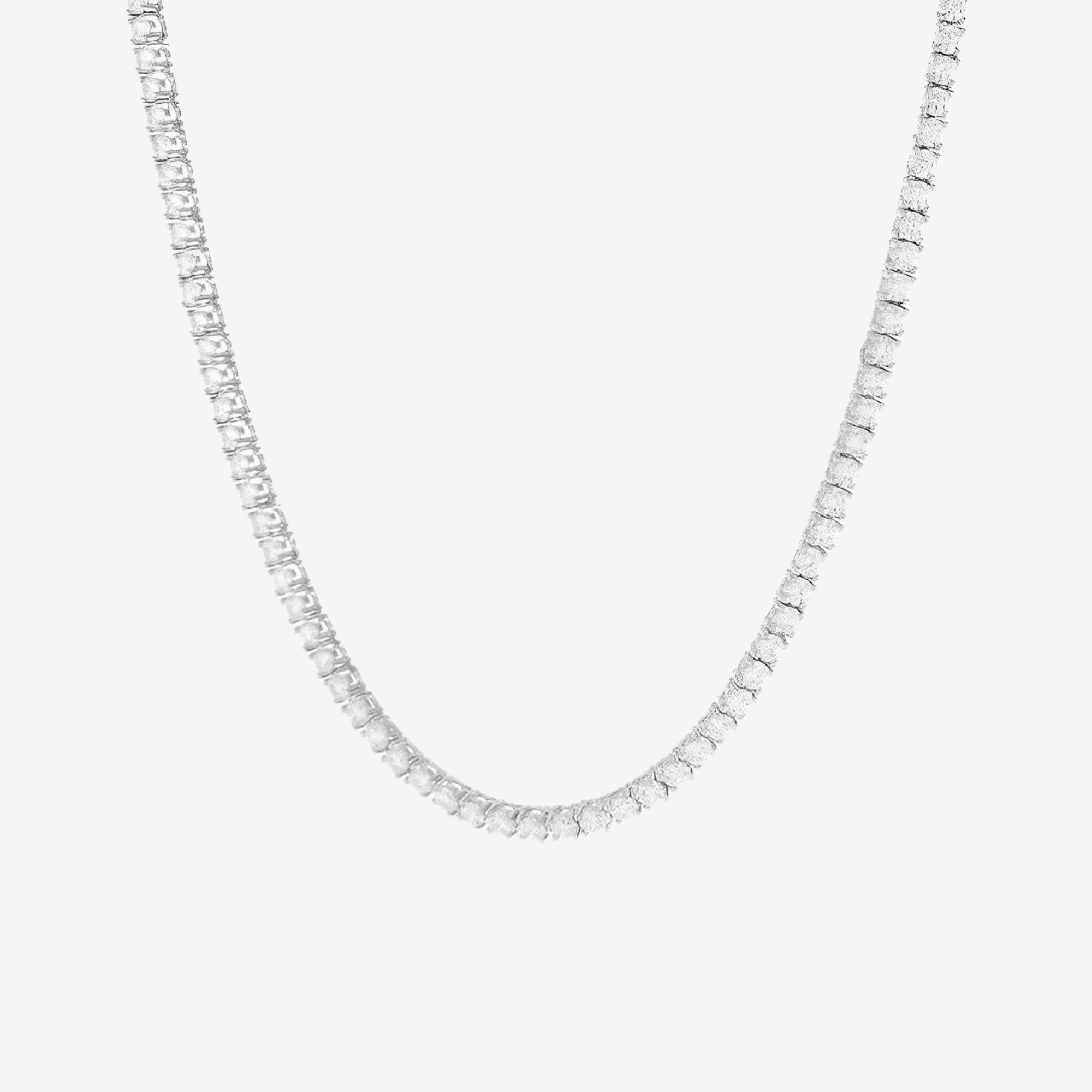 Hillenic Silver Tennis Necklace