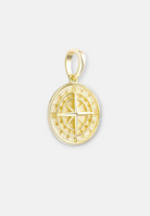 Hillenic Gold 925 Compass Pendant