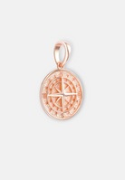 Hillenic Rose Gold 925 Compass Pendant