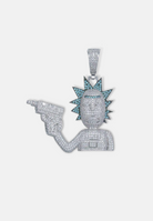 Hillenic Silver Iced Rick Pendant