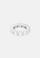 Hillenic Silver Square Baguette Ring