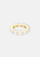 Hillenic Gold Square Baguette Ring