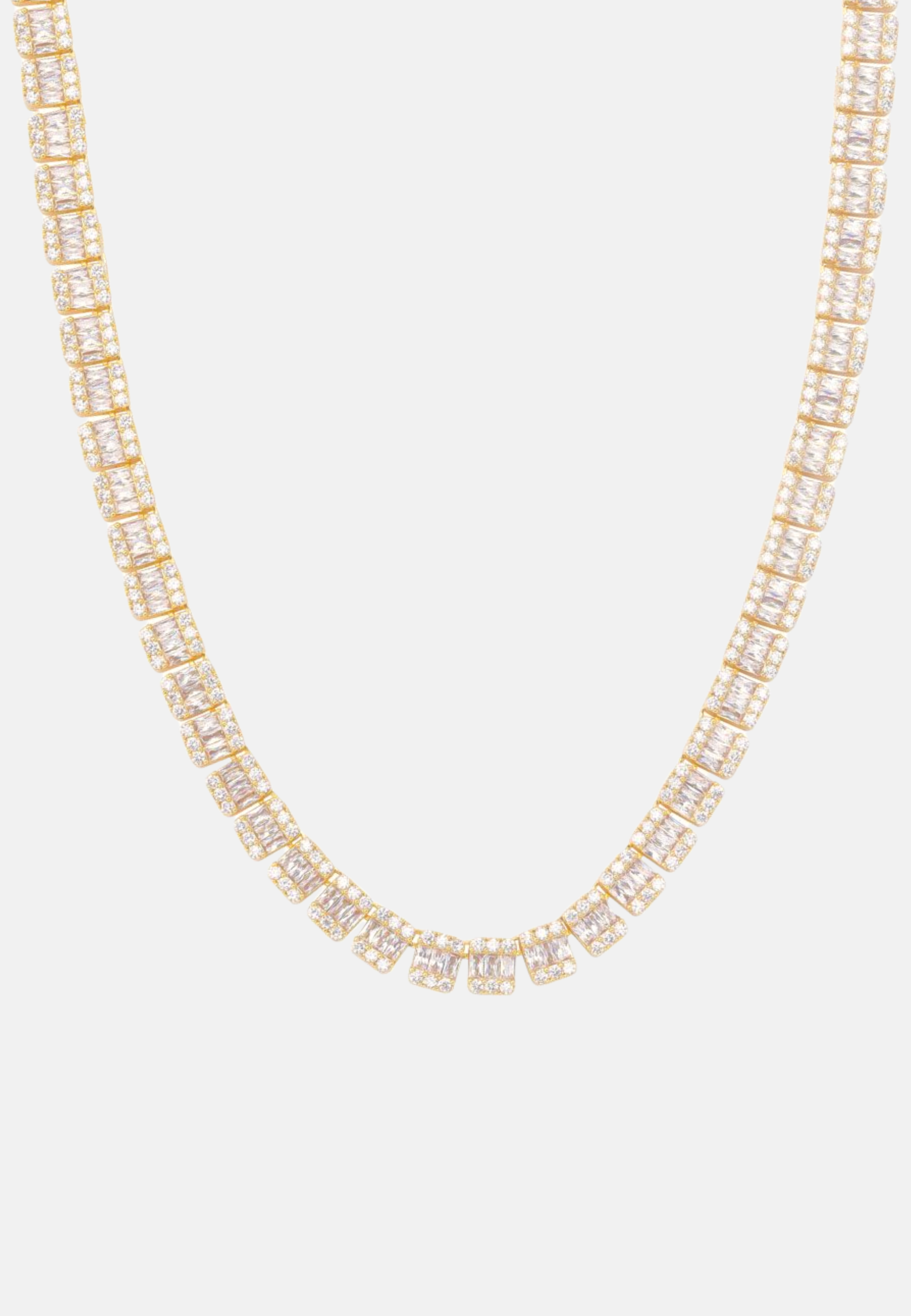 Hillenic Gold 9mm Iced Oval Tennis Chain