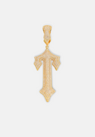 Hillenic Gold Trap Cross Pendant