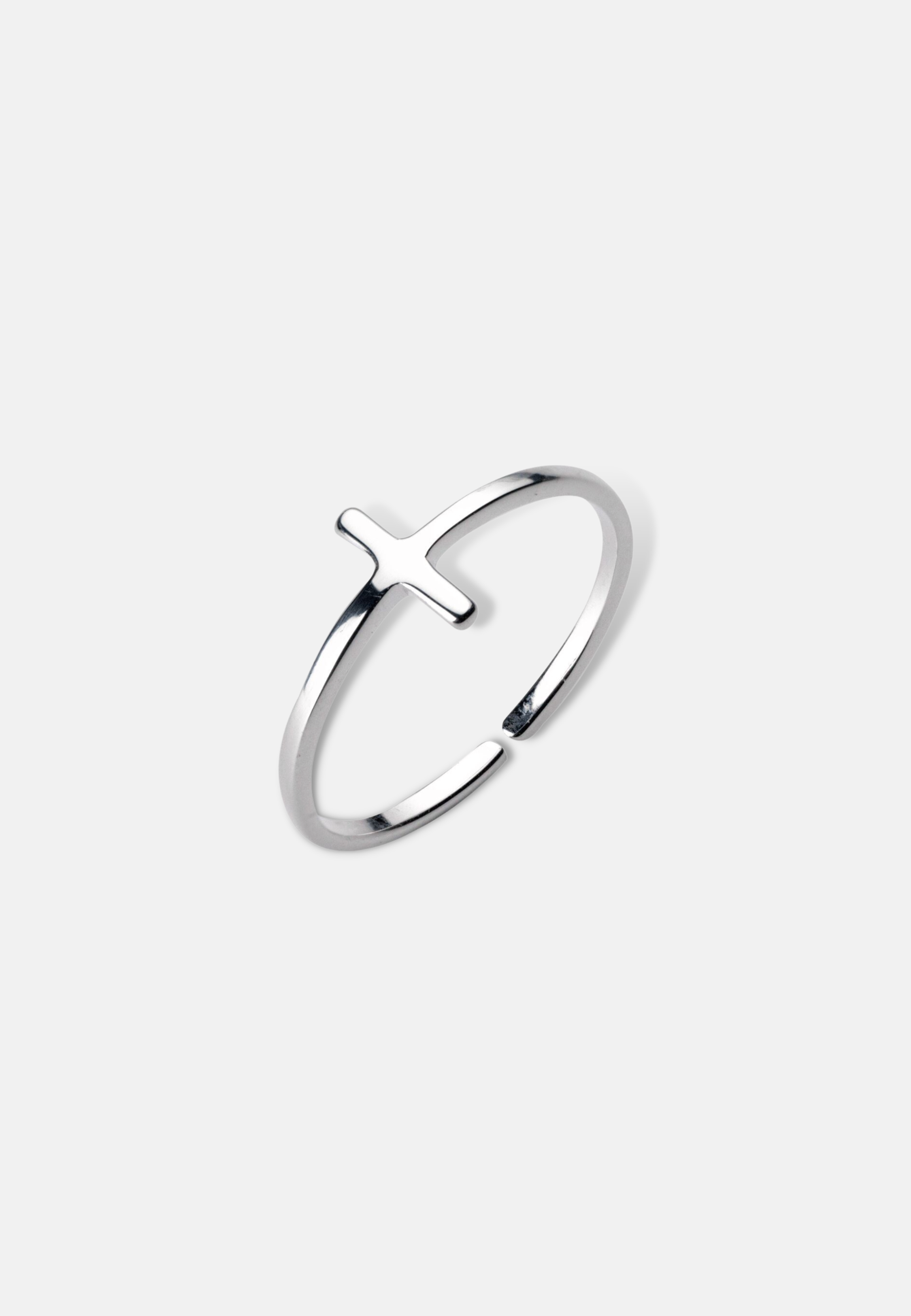 Hillenic Tiny Plain Cross Ring