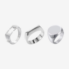 Hillenic Plain Silver Rings Superbundle, main image, iced hip hop jewelry